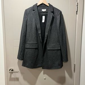 Loft Knit Blazer - Grey Pattern - Size 12